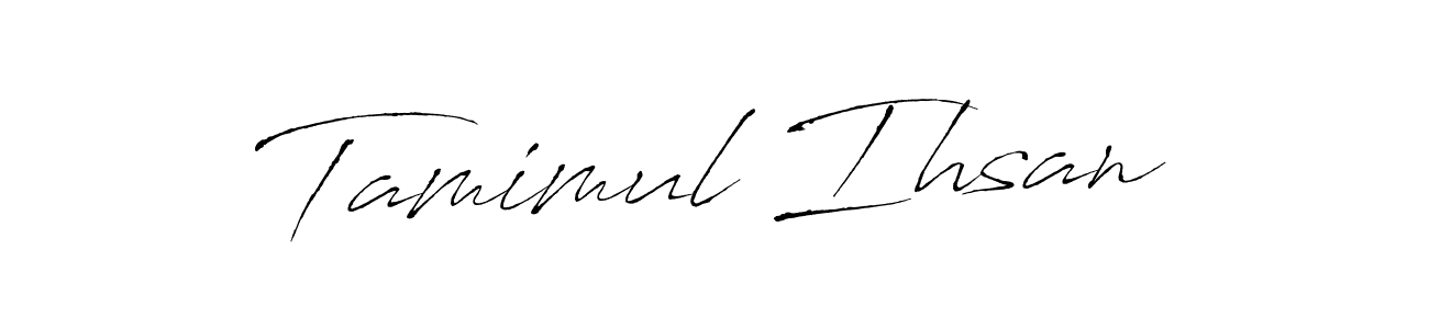You should practise on your own different ways (Antro_Vectra) to write your name (Tamimul Ihsan) in signature. don't let someone else do it for you. Tamimul Ihsan signature style 6 images and pictures png