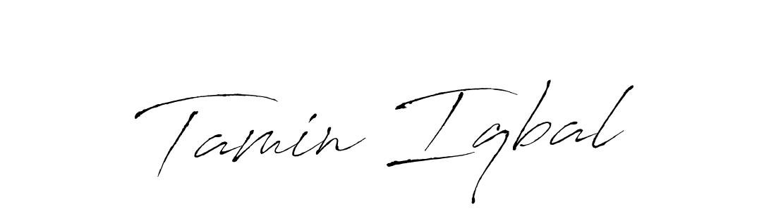 Also we have Tamin Iqbal name is the best signature style. Create professional handwritten signature collection using Antro_Vectra autograph style. Tamin Iqbal signature style 6 images and pictures png