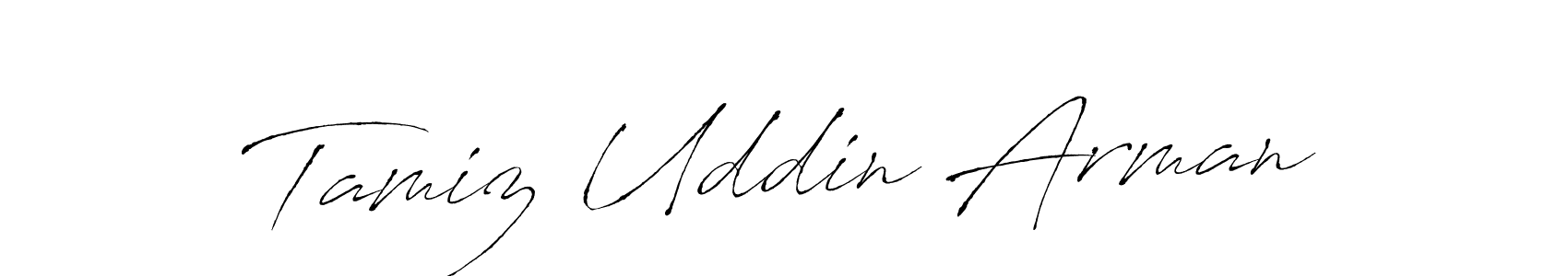 Also we have Tamiz Uddin Arman name is the best signature style. Create professional handwritten signature collection using Antro_Vectra autograph style. Tamiz Uddin Arman signature style 6 images and pictures png