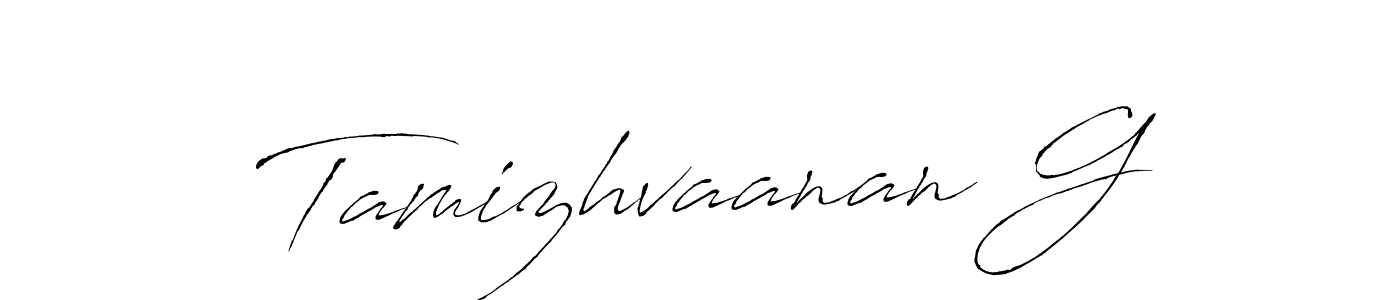 Use a signature maker to create a handwritten signature online. With this signature software, you can design (Antro_Vectra) your own signature for name Tamizhvaanan G. Tamizhvaanan G signature style 6 images and pictures png