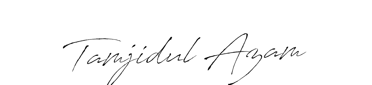 Make a beautiful signature design for name Tamjidul Azam. With this signature (Antro_Vectra) style, you can create a handwritten signature for free. Tamjidul Azam signature style 6 images and pictures png