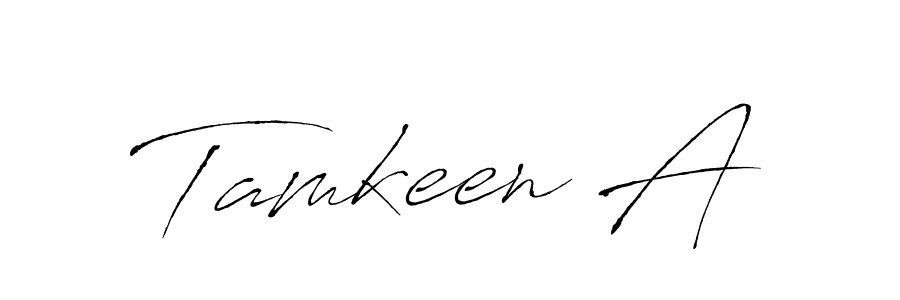 Use a signature maker to create a handwritten signature online. With this signature software, you can design (Antro_Vectra) your own signature for name Tamkeen A. Tamkeen A signature style 6 images and pictures png