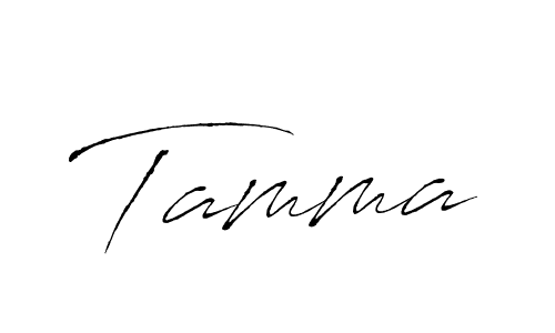 Make a beautiful signature design for name Tamma. With this signature (Antro_Vectra) style, you can create a handwritten signature for free. Tamma signature style 6 images and pictures png