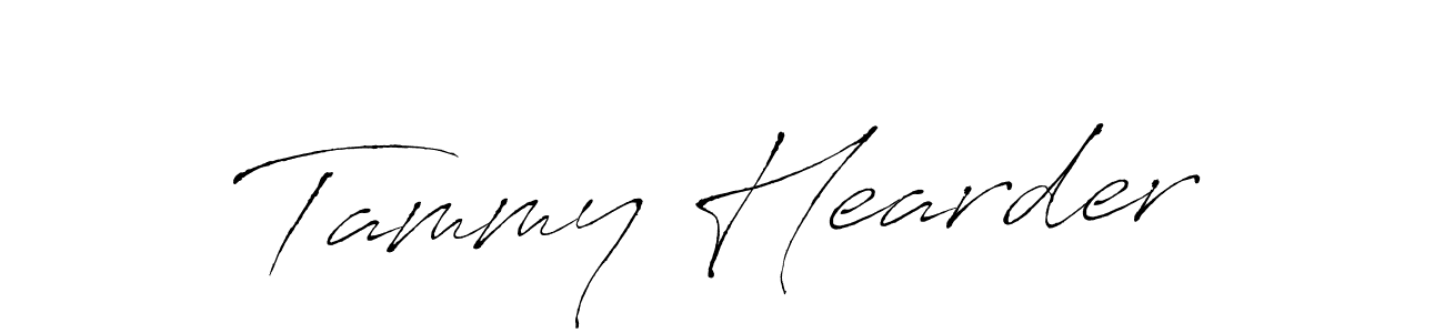 Tammy Hearder stylish signature style. Best Handwritten Sign (Antro_Vectra) for my name. Handwritten Signature Collection Ideas for my name Tammy Hearder. Tammy Hearder signature style 6 images and pictures png