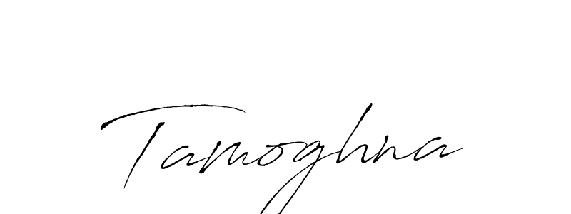 How to make Tamoghna signature? Antro_Vectra is a professional autograph style. Create handwritten signature for Tamoghna name. Tamoghna signature style 6 images and pictures png