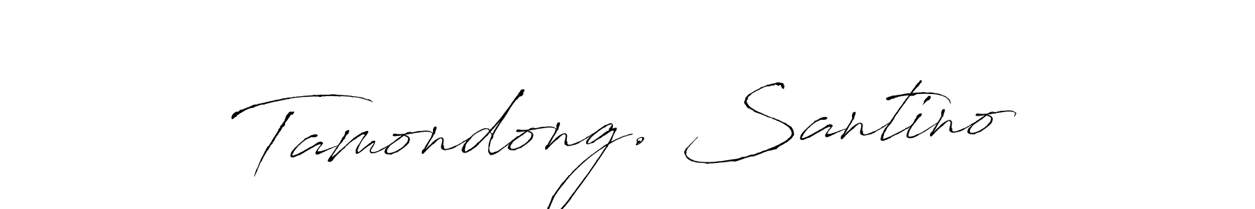 if you are searching for the best signature style for your name Tamondong. Santino. so please give up your signature search. here we have designed multiple signature styles  using Antro_Vectra. Tamondong. Santino signature style 6 images and pictures png