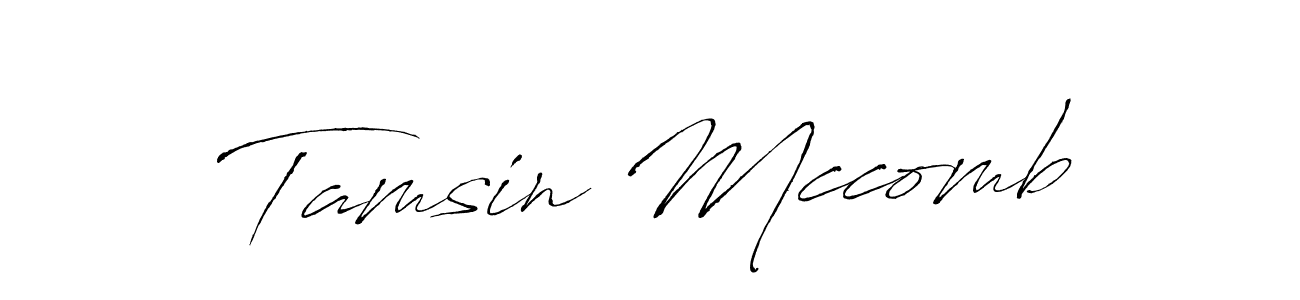 Tamsin Mccomb stylish signature style. Best Handwritten Sign (Antro_Vectra) for my name. Handwritten Signature Collection Ideas for my name Tamsin Mccomb. Tamsin Mccomb signature style 6 images and pictures png