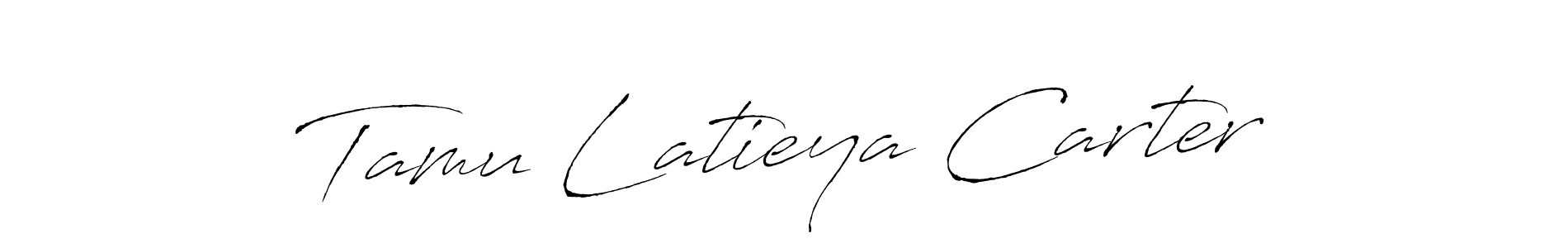 Similarly Antro_Vectra is the best handwritten signature design. Signature creator online .You can use it as an online autograph creator for name Tamu Latieya Carter. Tamu Latieya Carter signature style 6 images and pictures png