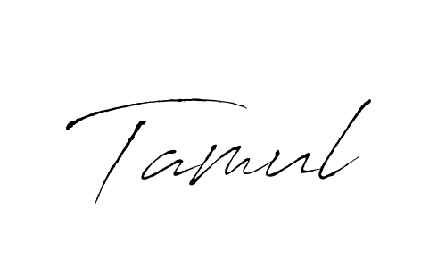 Design your own signature with our free online signature maker. With this signature software, you can create a handwritten (Antro_Vectra) signature for name Tamul. Tamul signature style 6 images and pictures png