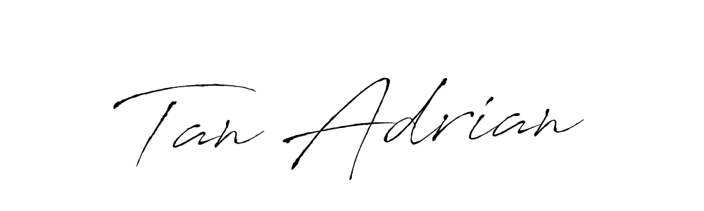 Tan Adrian stylish signature style. Best Handwritten Sign (Antro_Vectra) for my name. Handwritten Signature Collection Ideas for my name Tan Adrian. Tan Adrian signature style 6 images and pictures png