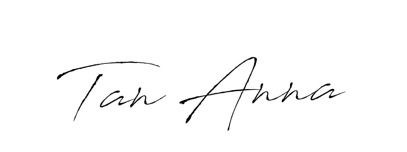 How to make Tan Anna name signature. Use Antro_Vectra style for creating short signs online. This is the latest handwritten sign. Tan Anna signature style 6 images and pictures png