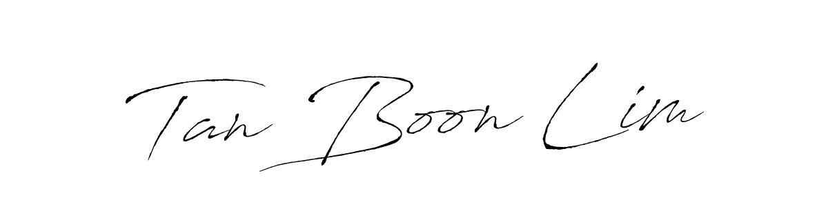 Make a beautiful signature design for name Tan Boon Lim. With this signature (Antro_Vectra) style, you can create a handwritten signature for free. Tan Boon Lim signature style 6 images and pictures png