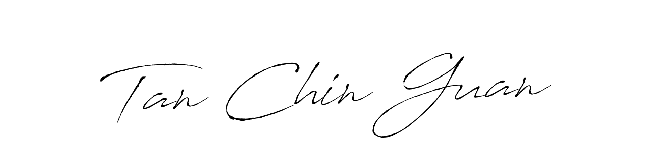 Antro_Vectra is a professional signature style that is perfect for those who want to add a touch of class to their signature. It is also a great choice for those who want to make their signature more unique. Get Tan Chin Guan name to fancy signature for free. Tan Chin Guan signature style 6 images and pictures png