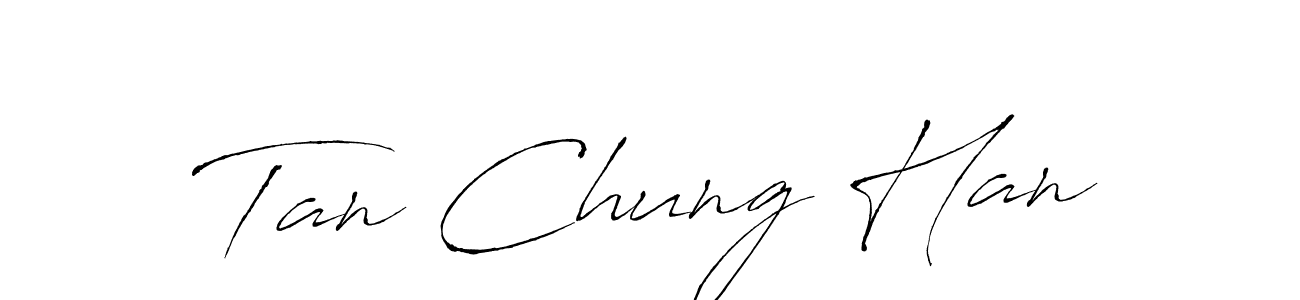 How to make Tan Chung Han name signature. Use Antro_Vectra style for creating short signs online. This is the latest handwritten sign. Tan Chung Han signature style 6 images and pictures png