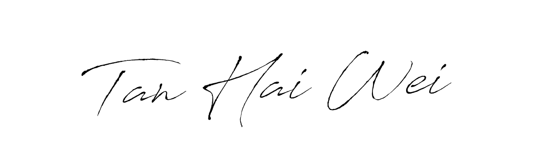 How to make Tan Hai Wei name signature. Use Antro_Vectra style for creating short signs online. This is the latest handwritten sign. Tan Hai Wei signature style 6 images and pictures png