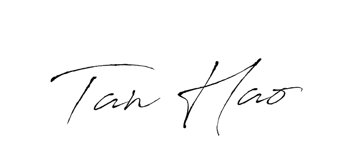 How to make Tan Hao signature? Antro_Vectra is a professional autograph style. Create handwritten signature for Tan Hao name. Tan Hao signature style 6 images and pictures png