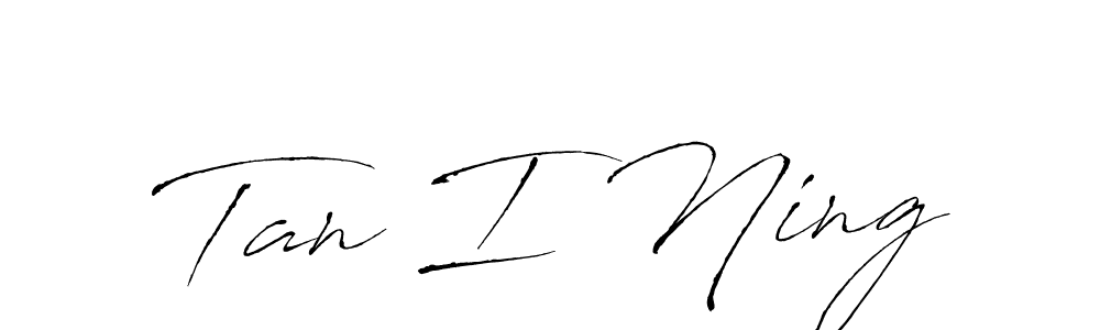 How to Draw Tan I Ning signature style? Antro_Vectra is a latest design signature styles for name Tan I Ning. Tan I Ning signature style 6 images and pictures png
