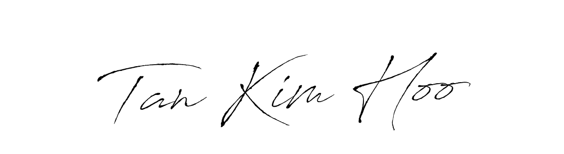 Antro_Vectra is a professional signature style that is perfect for those who want to add a touch of class to their signature. It is also a great choice for those who want to make their signature more unique. Get Tan Kim Hoo name to fancy signature for free. Tan Kim Hoo signature style 6 images and pictures png