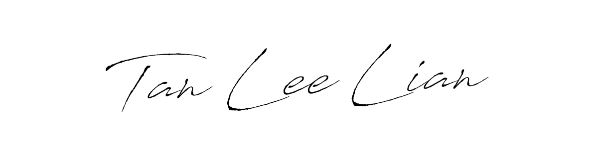 How to make Tan Lee Lian name signature. Use Antro_Vectra style for creating short signs online. This is the latest handwritten sign. Tan Lee Lian signature style 6 images and pictures png