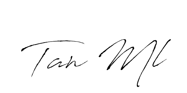 Create a beautiful signature design for name Tan Ml. With this signature (Antro_Vectra) fonts, you can make a handwritten signature for free. Tan Ml signature style 6 images and pictures png