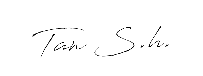 This is the best signature style for the Tan S.h. name. Also you like these signature font (Antro_Vectra). Mix name signature. Tan S.h. signature style 6 images and pictures png