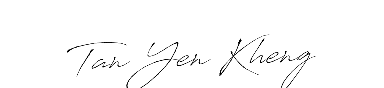 How to make Tan Yen Kheng signature? Antro_Vectra is a professional autograph style. Create handwritten signature for Tan Yen Kheng name. Tan Yen Kheng signature style 6 images and pictures png