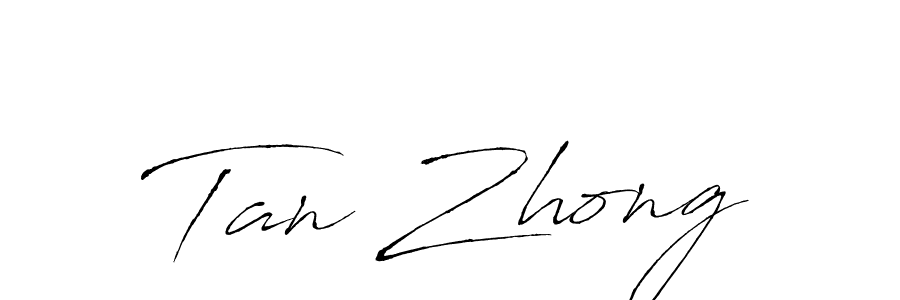 Design your own signature with our free online signature maker. With this signature software, you can create a handwritten (Antro_Vectra) signature for name Tan Zhong. Tan Zhong signature style 6 images and pictures png