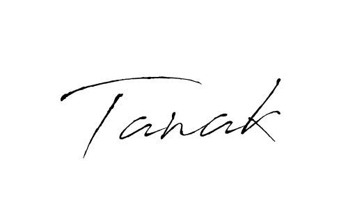 Use a signature maker to create a handwritten signature online. With this signature software, you can design (Antro_Vectra) your own signature for name Tanak. Tanak signature style 6 images and pictures png