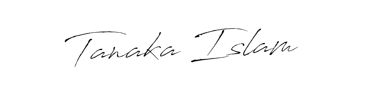 How to make Tanaka Islam signature? Antro_Vectra is a professional autograph style. Create handwritten signature for Tanaka Islam name. Tanaka Islam signature style 6 images and pictures png