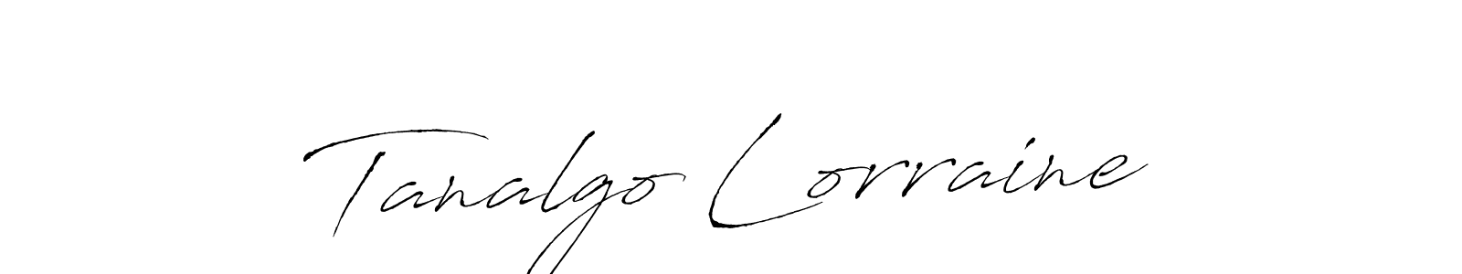 Tanalgo Lorraine stylish signature style. Best Handwritten Sign (Antro_Vectra) for my name. Handwritten Signature Collection Ideas for my name Tanalgo Lorraine. Tanalgo Lorraine signature style 6 images and pictures png