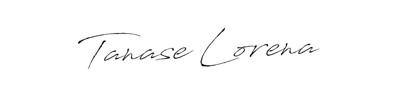 How to make Tanase Lorena signature? Antro_Vectra is a professional autograph style. Create handwritten signature for Tanase Lorena name. Tanase Lorena signature style 6 images and pictures png