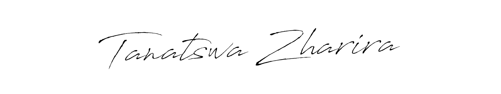 How to make Tanatswa Zharira name signature. Use Antro_Vectra style for creating short signs online. This is the latest handwritten sign. Tanatswa Zharira signature style 6 images and pictures png