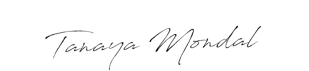 Create a beautiful signature design for name Tanaya Mondal. With this signature (Antro_Vectra) fonts, you can make a handwritten signature for free. Tanaya Mondal signature style 6 images and pictures png