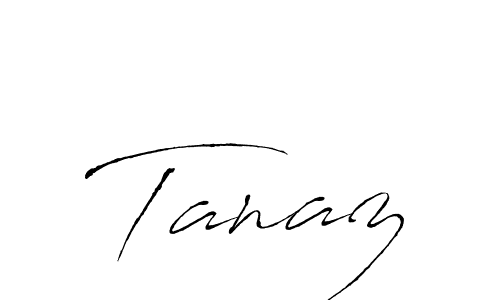 Tanaz stylish signature style. Best Handwritten Sign (Antro_Vectra) for my name. Handwritten Signature Collection Ideas for my name Tanaz. Tanaz signature style 6 images and pictures png