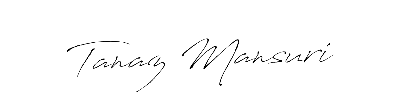 How to make Tanaz Mansuri signature? Antro_Vectra is a professional autograph style. Create handwritten signature for Tanaz Mansuri name. Tanaz Mansuri signature style 6 images and pictures png