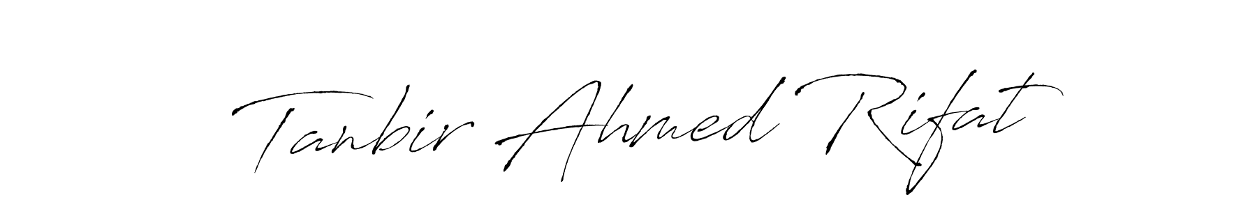 How to make Tanbir Ahmed Rifat signature? Antro_Vectra is a professional autograph style. Create handwritten signature for Tanbir Ahmed Rifat name. Tanbir Ahmed Rifat signature style 6 images and pictures png