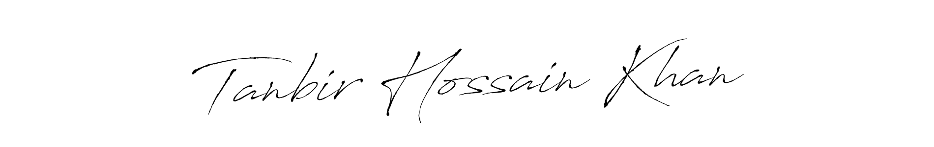 Make a beautiful signature design for name Tanbir Hossain Khan. With this signature (Antro_Vectra) style, you can create a handwritten signature for free. Tanbir Hossain Khan signature style 6 images and pictures png