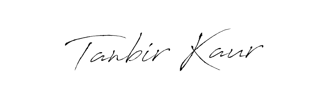 Make a beautiful signature design for name Tanbir Kaur. With this signature (Antro_Vectra) style, you can create a handwritten signature for free. Tanbir Kaur signature style 6 images and pictures png