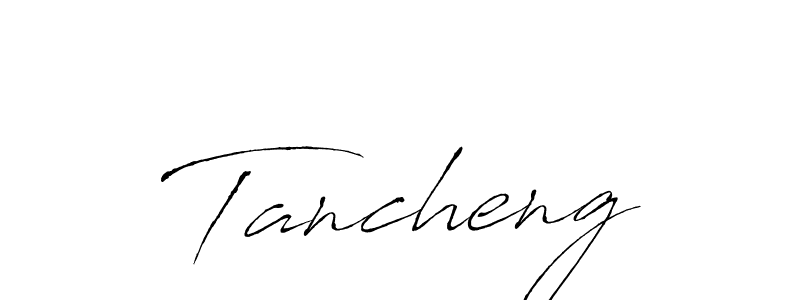 Use a signature maker to create a handwritten signature online. With this signature software, you can design (Antro_Vectra) your own signature for name Tancheng. Tancheng signature style 6 images and pictures png