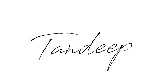 Make a beautiful signature design for name Tandeep. With this signature (Antro_Vectra) style, you can create a handwritten signature for free. Tandeep signature style 6 images and pictures png