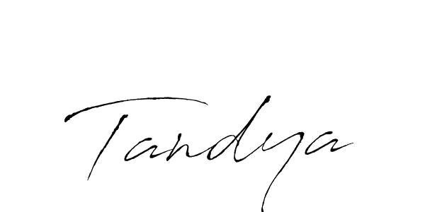 Make a beautiful signature design for name Tandya. With this signature (Antro_Vectra) style, you can create a handwritten signature for free. Tandya signature style 6 images and pictures png