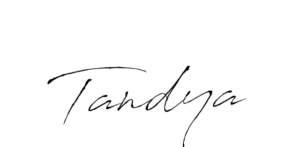 Make a beautiful signature design for name Tandya. With this signature (Antro_Vectra) style, you can create a handwritten signature for free. Tandya signature style 6 images and pictures png