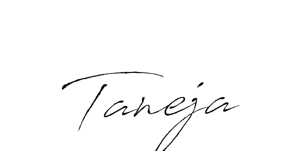 Taneja stylish signature style. Best Handwritten Sign (Antro_Vectra) for my name. Handwritten Signature Collection Ideas for my name Taneja. Taneja signature style 6 images and pictures png