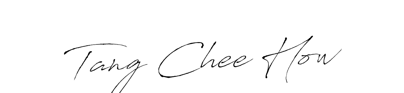 How to make Tang Chee How name signature. Use Antro_Vectra style for creating short signs online. This is the latest handwritten sign. Tang Chee How signature style 6 images and pictures png