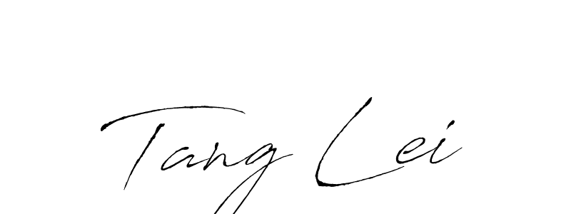 Design your own signature with our free online signature maker. With this signature software, you can create a handwritten (Antro_Vectra) signature for name Tang Lei. Tang Lei signature style 6 images and pictures png