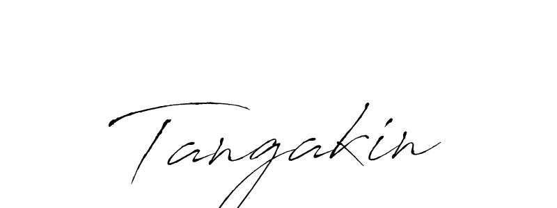 Antro_Vectra is a professional signature style that is perfect for those who want to add a touch of class to their signature. It is also a great choice for those who want to make their signature more unique. Get Tangakin name to fancy signature for free. Tangakin signature style 6 images and pictures png