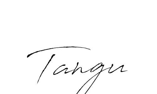 Design your own signature with our free online signature maker. With this signature software, you can create a handwritten (Antro_Vectra) signature for name Tangu. Tangu signature style 6 images and pictures png