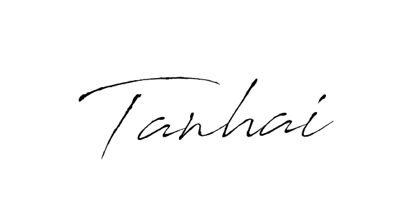 Design your own signature with our free online signature maker. With this signature software, you can create a handwritten (Antro_Vectra) signature for name Tanhai. Tanhai signature style 6 images and pictures png