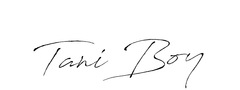 The best way (Antro_Vectra) to make a short signature is to pick only two or three words in your name. The name Tani Boy include a total of six letters. For converting this name. Tani Boy signature style 6 images and pictures png