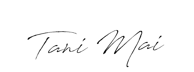 The best way (Antro_Vectra) to make a short signature is to pick only two or three words in your name. The name Tani Mai include a total of six letters. For converting this name. Tani Mai signature style 6 images and pictures png